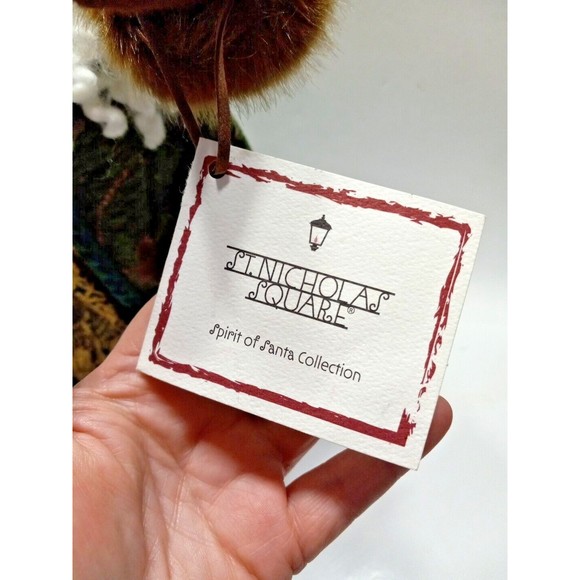 St Nicholas Square Father Christmas Figurine 19 Inches Tall Basket Walking Stick - Picture 2 of 7